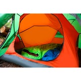 Vango Kuppelzelt Helvellyn 200 grün/orange, mit Vorbau für Gepäck
