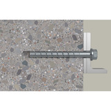 fischer Betonschraube UltraCut FBS II 8x80 30/15/- Sechskant mit U-Scheibe TX 50 Stück, verzinkt