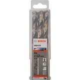 Bosch Metall-Spiralbohrer HSS-Co, Ø 12,0mm 5 Stück, Arbeitslänge 101mm