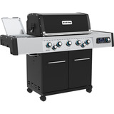 Broil King Gasgrill Regal Q 590 IR schwarz/edelstahl, mit Infrarot-Seitenbrenner und Heckbrenner, iQue Smart Steuerung