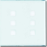 Busch-Jaeger Zentralscheibe mit Beschriftungsfeld, Zentralplatte weiß, Retail