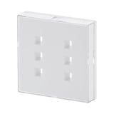 Busch-Jaeger Zentralscheibe mit Beschriftungsfeld, Zentralplatte weiß, Retail