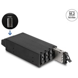 DeLOCK Slim Bay Wechselrahmen für 4 x M.2 NVMe SSD mit Slim SAS 