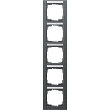 Gira Abdeckrahmen fünffach, Abdeckung anthrazit, Retail