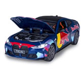 Jamara BMW M4 Diecast, Modellfahrzeug blau, Maßstab 1:23, inkl. Knopfzellen
