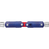KNIPEX Schaltschrankschlüssel "DoubleJoint", Steckschlüssel blau/rot, Armlänge gesamt 97mm