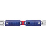 KNIPEX Schaltschrankschlüssel "DoubleJoint", Steckschlüssel blau/rot, Armlänge gesamt 97mm
