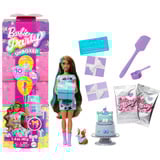 Mattel Barbie Party Unboxed Haustier Geburtstag Serie - blaues Kleid, Puppe 