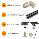 MyVoltaics Balkonkraftwerk MyPfannendach - einfach, 400 Watt 0% MWST, 1x 400W, für Pfannendächer mit Standard-Dachziegeln