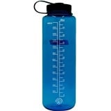 Nalgene Trinkflasche "Wide Mouth Sustain Silo" 1,5 Liter, 48oz transparent/blau, Weithalsflasche