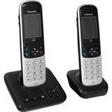 Panasonic KX-TGH722GS, analoges Telefon schwarz, Anrufbeantworter