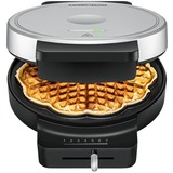 Rommelsbacher Waffelautomaten WA 850, Waffeleisen schwarz/silber