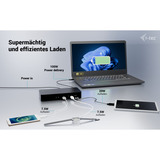 i-tec Universal Intelligent Dual Display Docking Station, Dockingstation schwarz, Power Delivery 100W