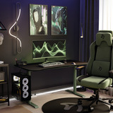 Arozzi Nova 34T2K165, Gaming-Monitor 86.4 cm (34 Zoll), grün, UWQHD, VA, Curved, HDMI, DP, Lautsprecher, 165Hz Panel