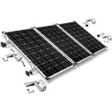  Befestigung 3-fach verstellbar, für Schrägdachmontage, 30mm Rahmenhöhe, Halterung 0% MWST, für 3 Solarpanels