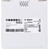 Bosch X-LOCK Fiberschleifscheibe R444 Expert for Metal, Ø 125mm, K36 Bohrung 22,23mm