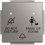 Busch-Jaeger Klingeltasteneinsatz Do Not Disturb Make Up Room, Taster edelstahl, Retail