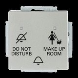 Busch-Jaeger Klingeltasteneinsatz Do Not Disturb Make Up Room, Taster edelstahl, Retail