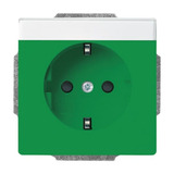Busch-Jaeger Schutzkontakt Steckdosen Einsatz grün, Retail