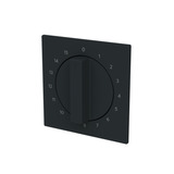 Busch-Jaeger Zentralscheibe mit Aufdruck, Rahmen schwarz, Retail