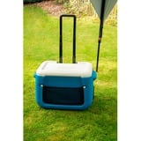 Coleman 50QT Poly-lite Wheeled Mesh Kühlbox blau/weiß