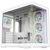 Cooler Master Elite 600 ARGB , Tower-Gehäuse weiß, Tempered Glass x 2