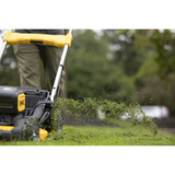 DEWALT Akku Rasenmäher DCMWSP156W2-QW, 18Volt gelb/schwarz, 2 x 18V XR 8,0Ah, Ladegerät, mit Radantrieb