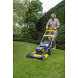 DEWALT Akku Rasenmäher DCMWSP156W2-QW, 18Volt gelb/schwarz, 2 x 18V XR 8,0Ah, Ladegerät, mit Radantrieb