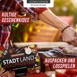 Denkriesen Stadt Land Vollpfosten - Grillparty Edition, Partyspiel A4-Spielblock