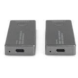 Digitus 4K Wireless Video Extender HDMI > HDMI, 30 Meter, HDMI Verlängerung schwarz/silber, Sendeeinheit + Empfängereinheit
