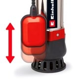 EINHELL Schmutzwasserpumpe GC-DP 5010 G, Tauch- / Druckpumpe rot/edelstahl, 500 Watt