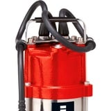 EINHELL Schmutzwasserpumpe GC-DP 5010 G, Tauch- / Druckpumpe rot/edelstahl, 500 Watt