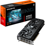 GIGABYTE Radeon RX 9070 GAMING, Grafikkarte schwarz, RDNA4, GDDR6, 2x DisplayPort, 2x HDMI