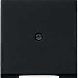 Gira Abdeckung für Schnurableitung und Fernmeldeverbinderdose matt lackiert schwarz, Retail