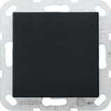 Gira Blindabdeckung mit Tragring, matt lackiert, für Schraubbefestigung, Unterputzmontage schwarz (matt), Retail