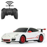 Jamara Deluxe Car Series - Porsche GT3 RS, RC weiß, Maßstab 1:24, 2,4 GHz