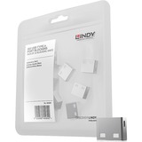 Lindy USB-A Port Schlösser, Schutzkappe weiß