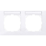 Merten Rahmen zwei fach weiß, Retail