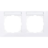 Merten Rahmen zwei fach weiß, Retail