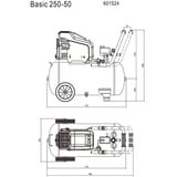 Metabo Basic 250-50, Kompressor dunkelgrün/schwarz, 1.500 Watt