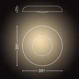 Philips Hue White Ambiance Still Deckenleuchte, LED-Leuchte weiß, inkl. Hue Dimmschalter