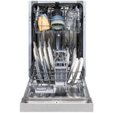 Respekta GSP 45 TIDV, Spülmaschine silber, 45 cm