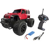 Revell Jeep Wrangler Rubicon, RC rot/schwarz, 1:18