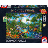 Schmidt Spiele Michael Fishel: Inselparadies, Puzzle 1000 Teile