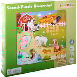 VEDES Sound Holzpuzzle Bauernhof, 6-teilig, mit Sound holz