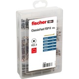 fischer Meister-Box ClassicFast SK TG PZ, 4,0 - 6,0mm, Schrauben-Set 110-teilig, mit Teilgewinde