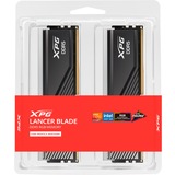 ADATA DIMM 64 GB DDR5-5600 (2x 32 GB) Dual-Kit, Arbeitsspeicher schwarz, AX5U5600C3632G-DCLARBK, Lancer RGB, INTEL XMP