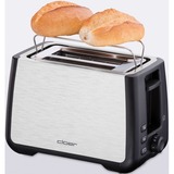 Cloer King-Size-Toaster 3569 edelstahl/schwarz, 1.000 Watt, für 2 XXL-Toastscheiben