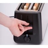 Cloer King-Size-Toaster 3569 edelstahl/schwarz