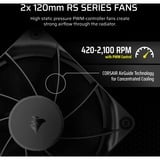 Corsair NAUTILUS 240 RS, Wasserkühlung schwarz